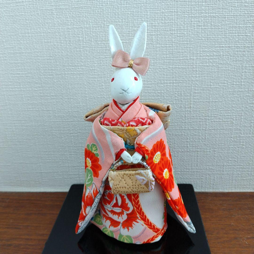 ちりめんウサギ人形