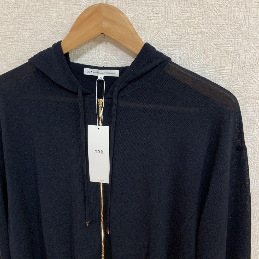 新品】23区 大きいサイズ シアーコットンナイロン ニット