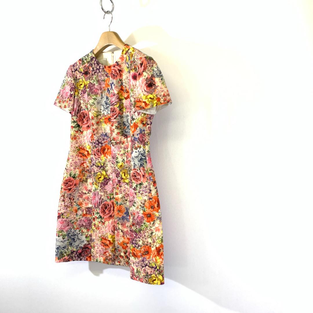 色々な ひざ丈ワンピース Valentino ヴァレンチノ フラワー花柄 ロング ドレス ワンピース Www Sante Gouvne Org