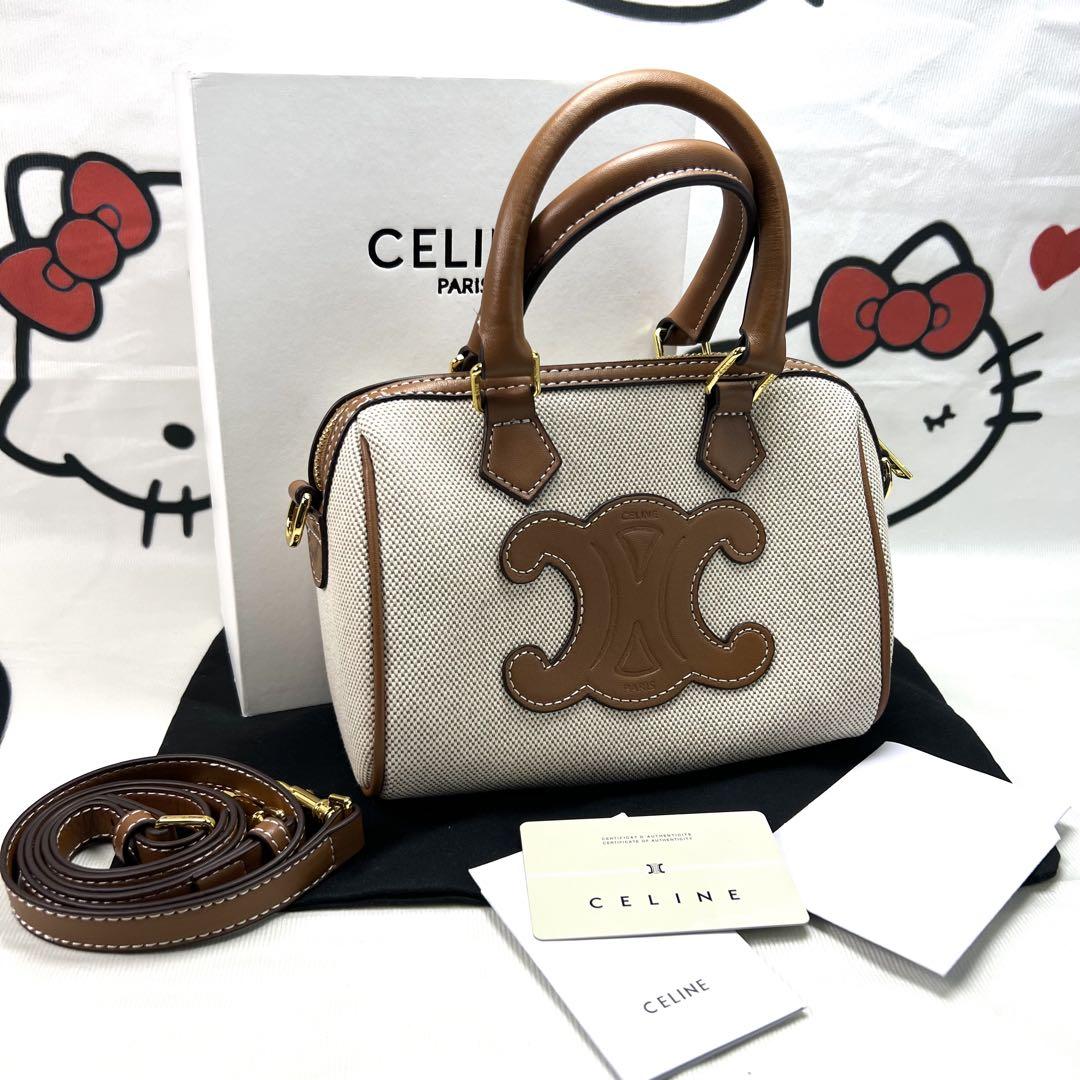 箱付き CELINE セリーヌ トリオンフ ショルダーバッグ