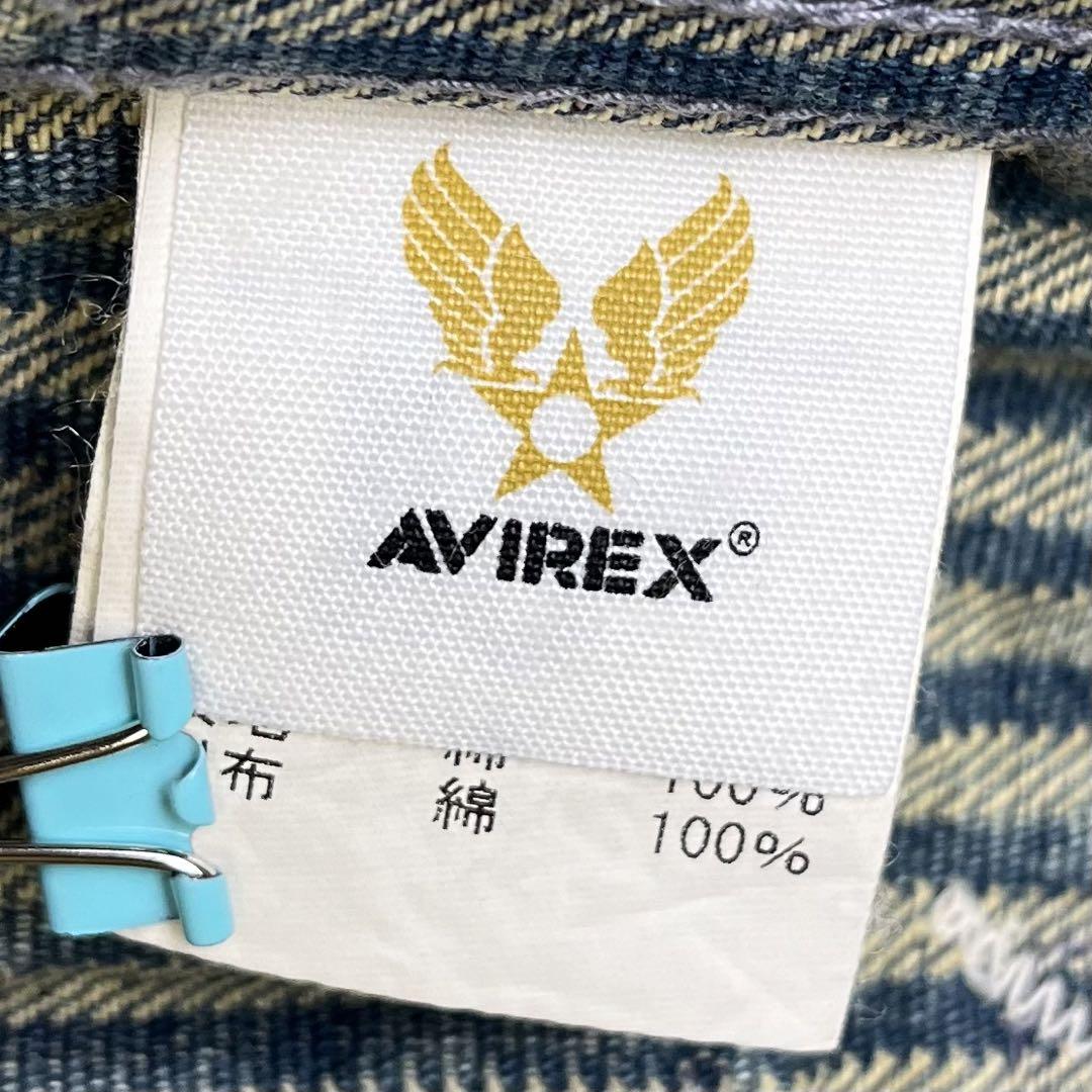 AVIREX アヴィレックス　デニム　ベスト　y2k AVIREX - AVIREX デニムベスト Lの通販 by d's shop