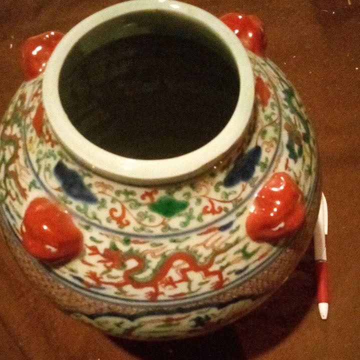 別倉庫からの配送 中国陶磁器 明朝万歴 四耳壺 陶芸 Www Pastosbons Ma Gov Br