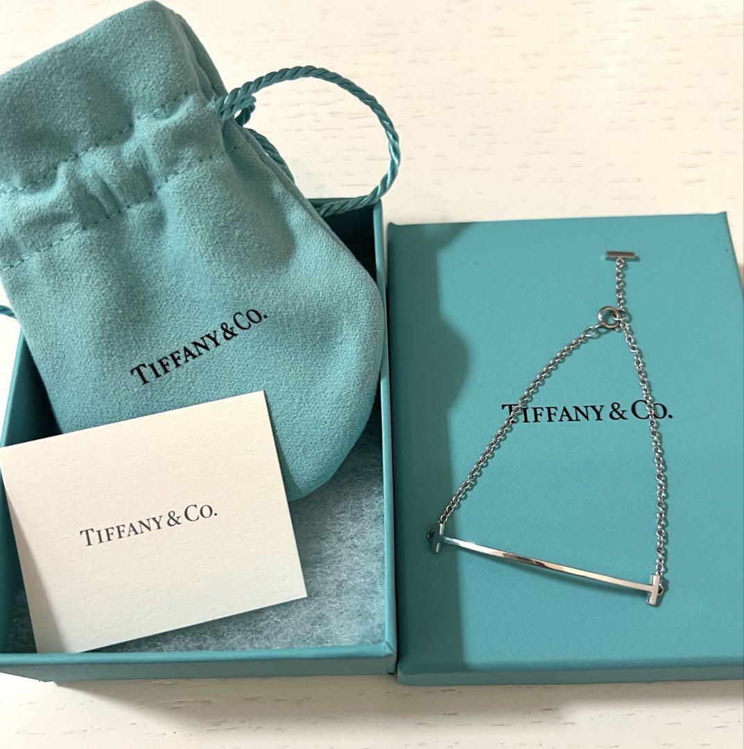 ティファニー　Tiffany Ｔスマイルブレスレット　ホワイトゴールド