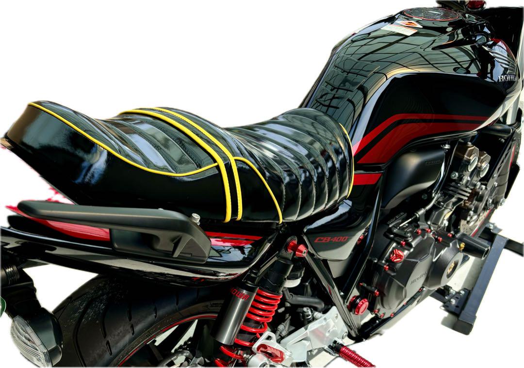 エナメル生地黄タックロールシート ホンダCB400SF SB NC39 NC42 エナメル生地黄タックロールシート ホンダCB400SF SB NC39 NC42