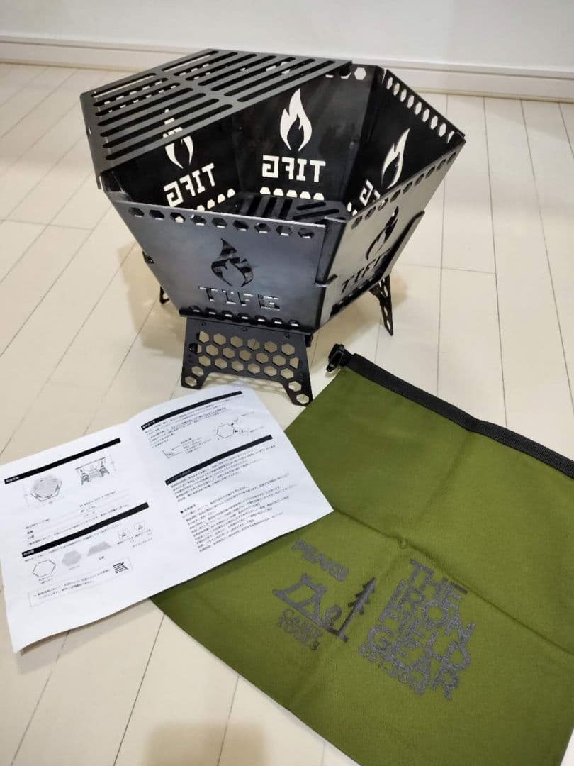 レア】THE IRON FIELD GEAR ハニカムファイヤーベース 焚火台