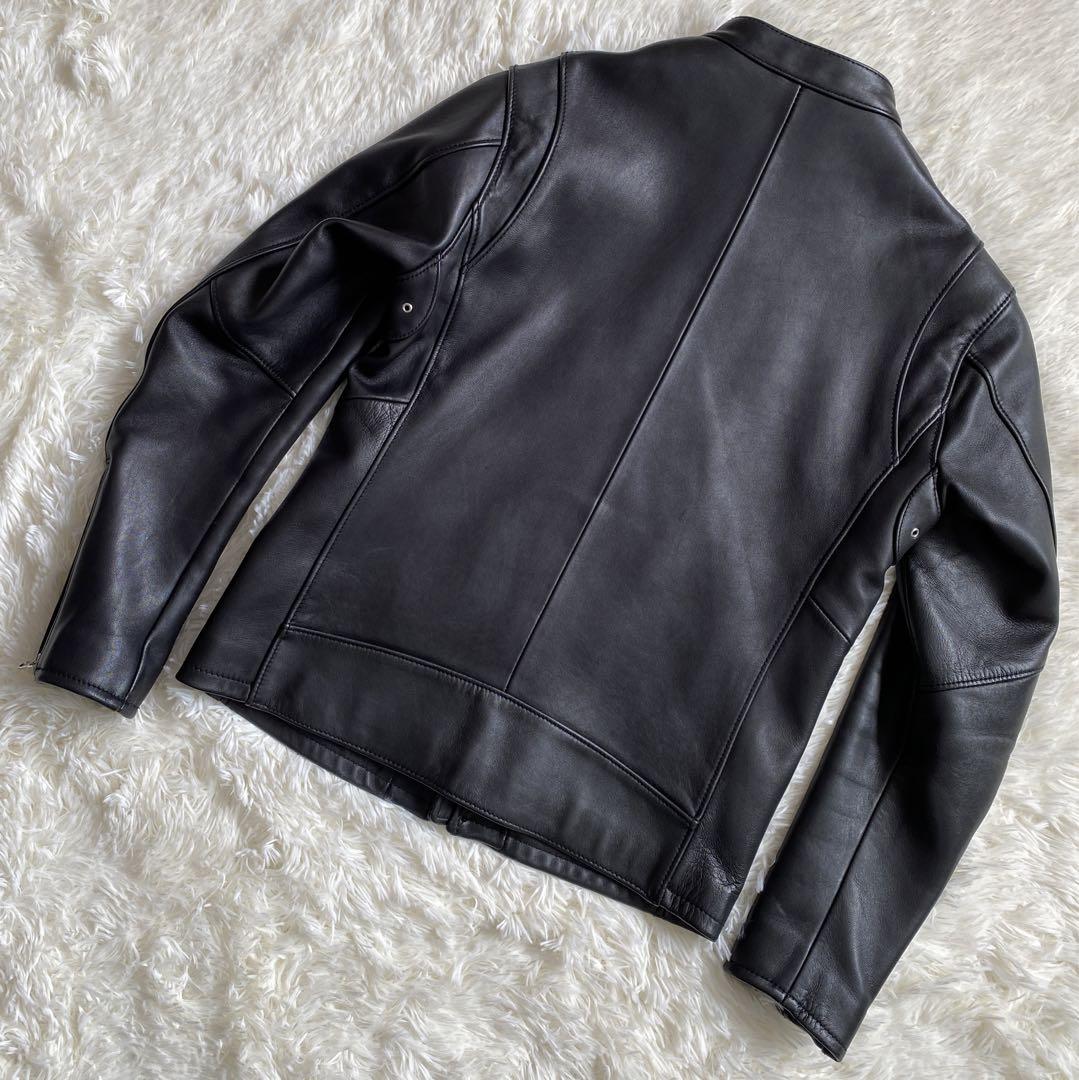 極美品】BEAUTY & YOUTH 羊革シングルライダース Lサイズ 黒