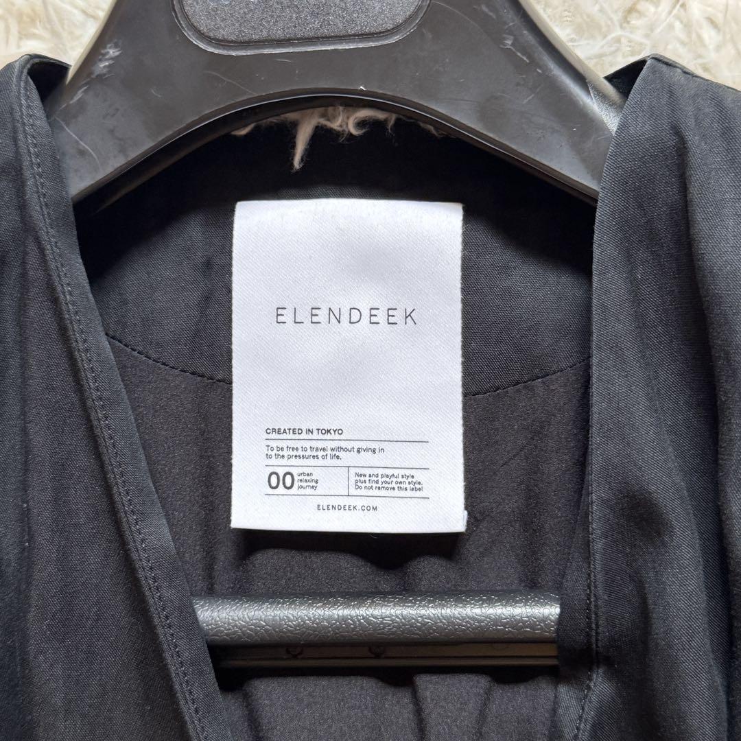 ELENDEEK 辺見えみりコラボ ロングワンピース ブラック ベルト 2