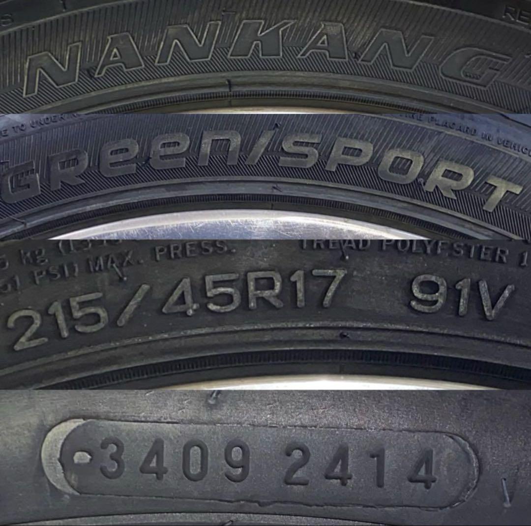 レーベンツァーン NANKANG 215/45R17 ユーロライン 値下げ可