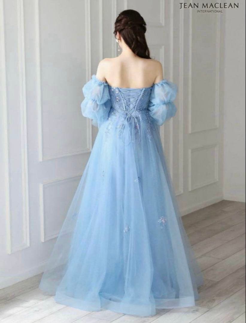 TEAN MACLEAN ライトブルーロングドレス