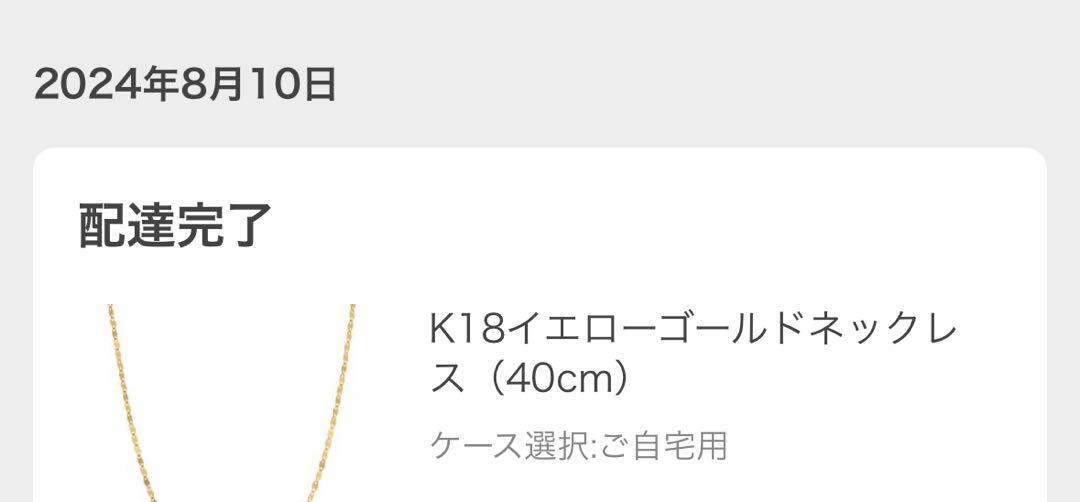 ツツミ18K ペダルチェーン　ネックレス