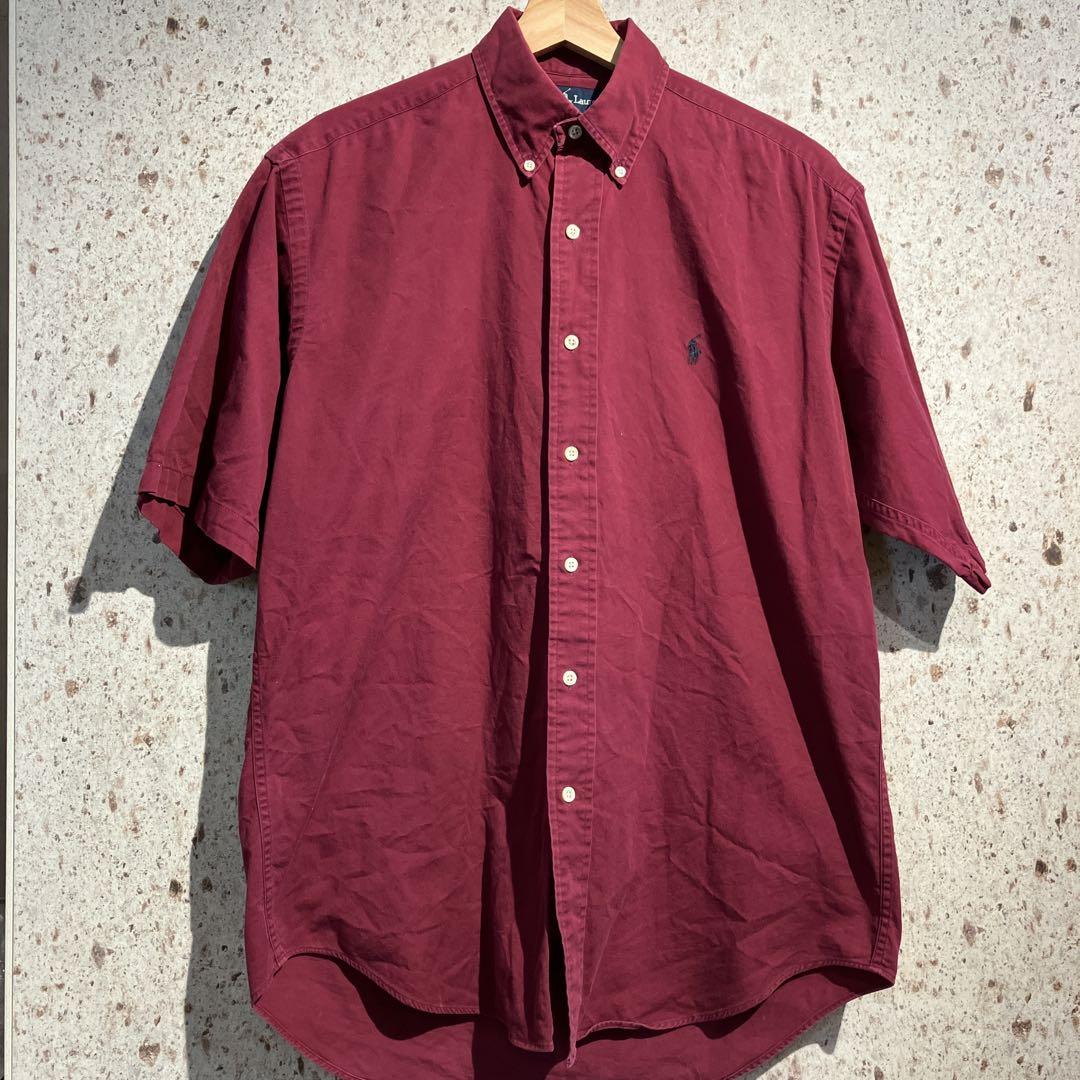 90s RALPH LAUREN BLAIRE 半袖ボタンダウンシャツ　ラルフ