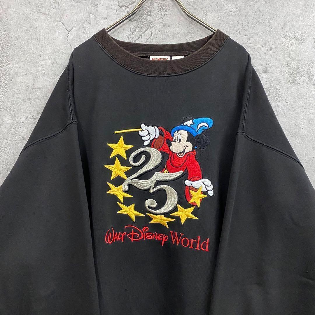 レア90s US古着○ディズニー ファンタジア刺繍スウェット