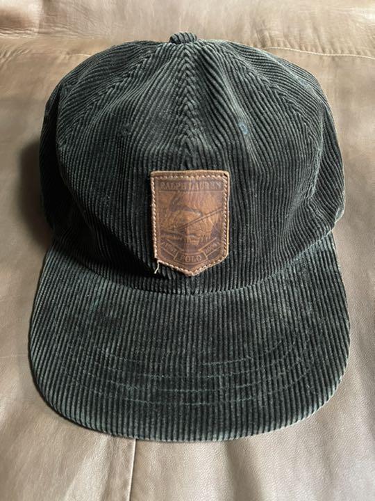 Vintage Polo Flip Ski Patch Corduroy Cap