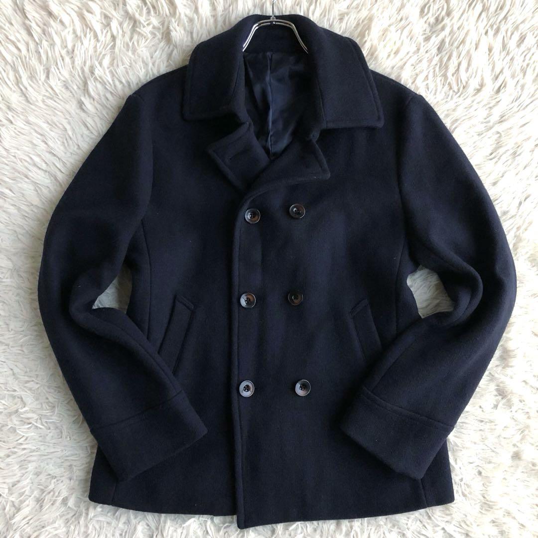 【美品 超希少サイズ XL メルトン】ニコルセレクション　ピーコート　紺 美品 超希少サイズ XL メルトン】ニコルセレクション ピー