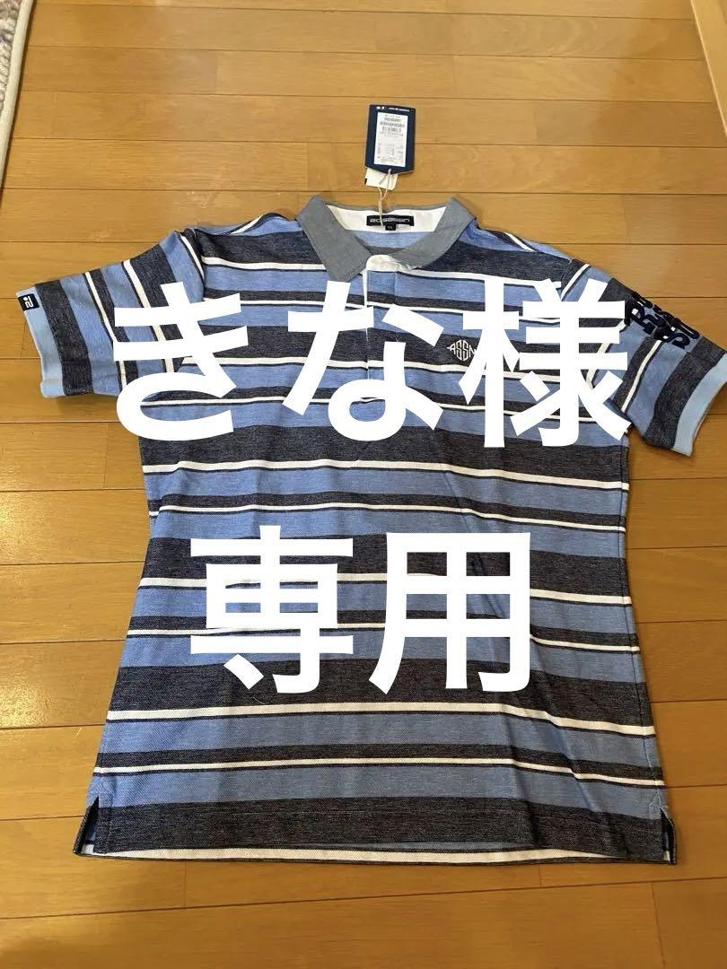 rossasen ストライプ ポロシャツ LLサイズ 4,550円