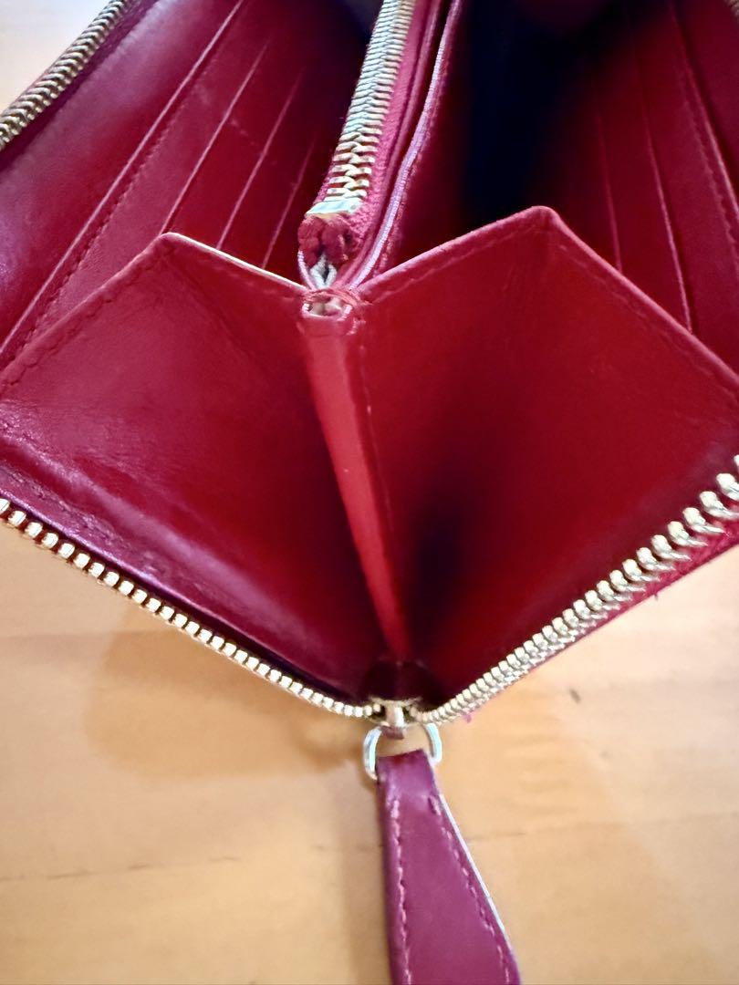 Burberry チェック柄 レザー長財布