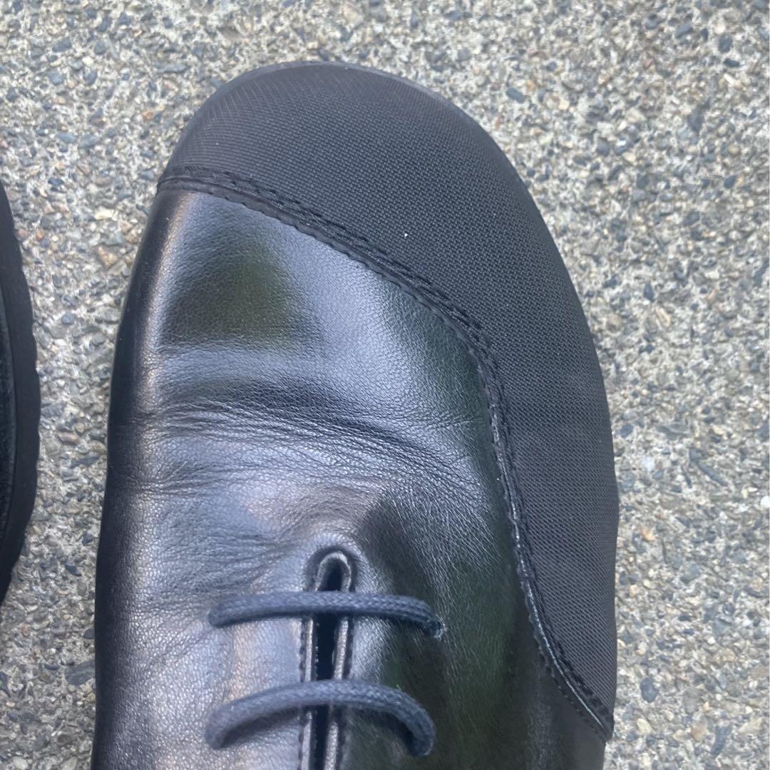 00ss nylon switching leather shoes イタリア製