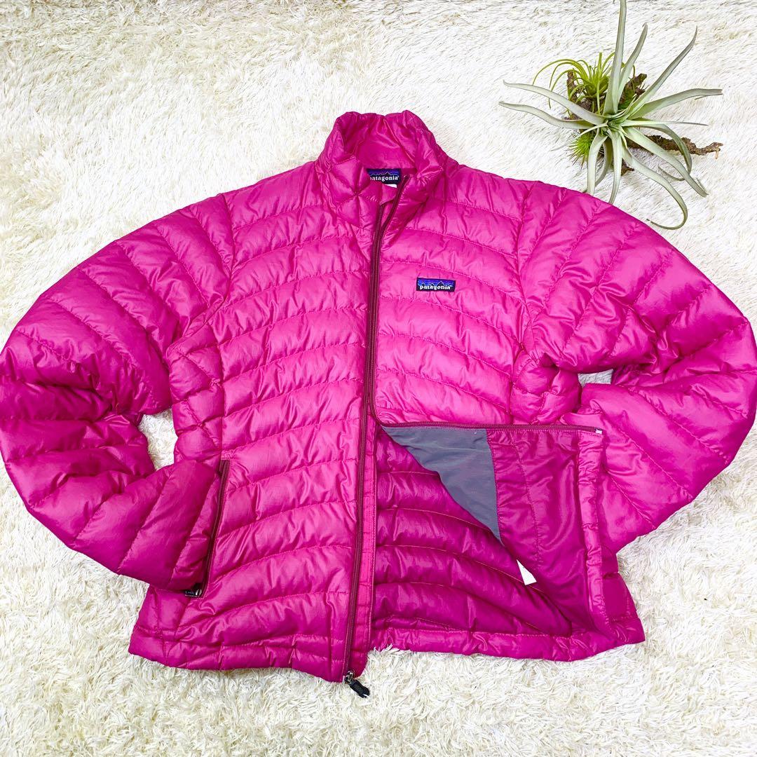 パタゴニア（Patagonia）ダウンジャケット 防寒 ピンク フーディ 羽毛 ジャケット・アウター