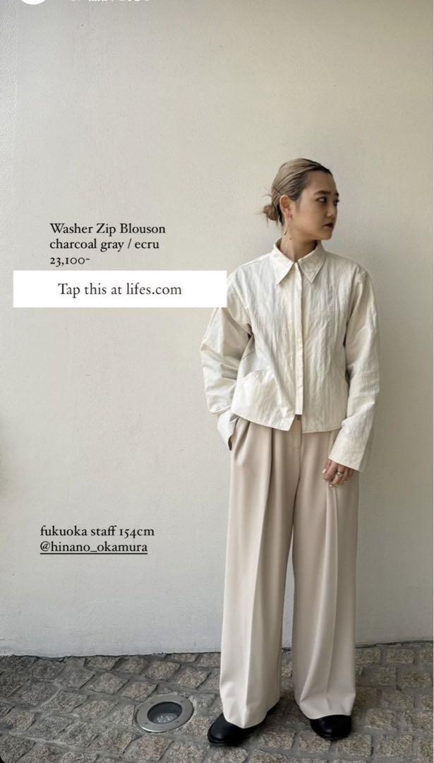 todayfulウォッシャージップブルゾン