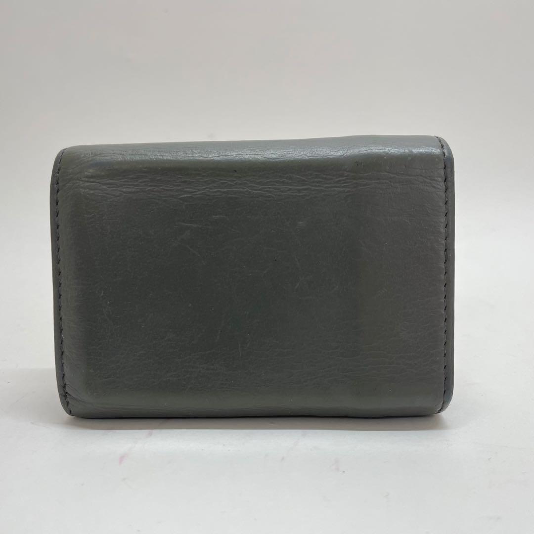 1473 BALENCIAGA バレンシアガ コンパクト 三つ折り財布 グレー