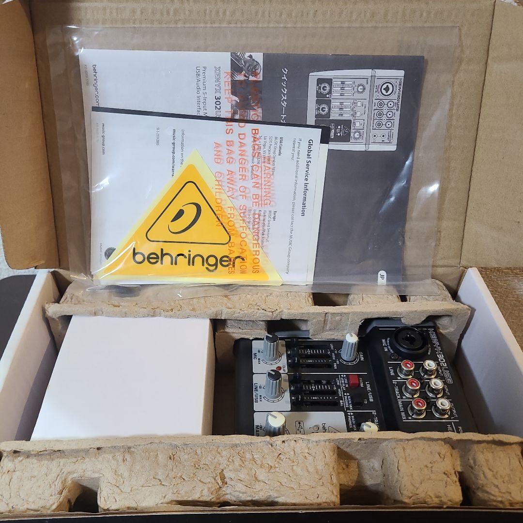 Behringer XENYX 302USB アナログミキサー
