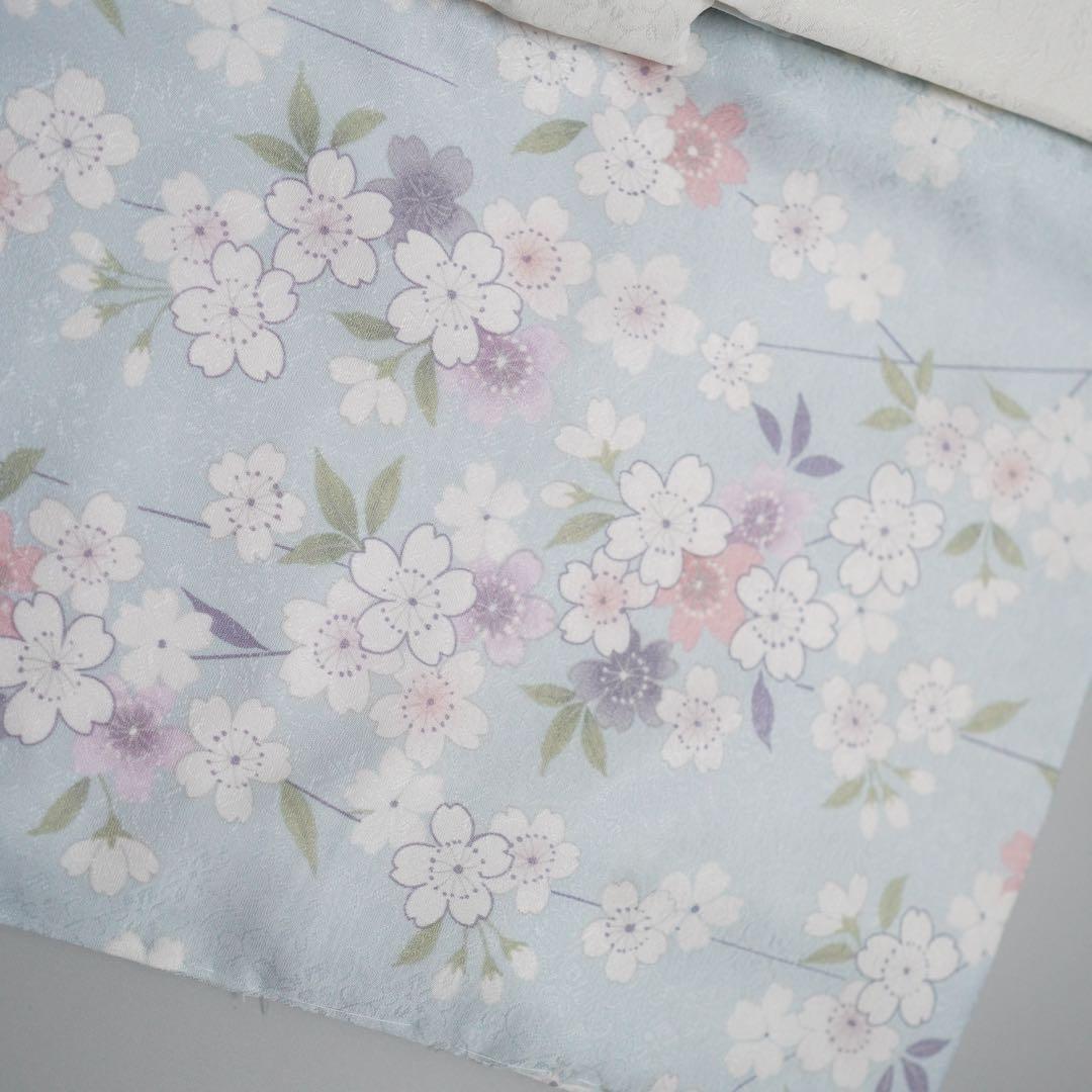 【水色】七五三 3歳 着物　被布コート8点セット　女の子