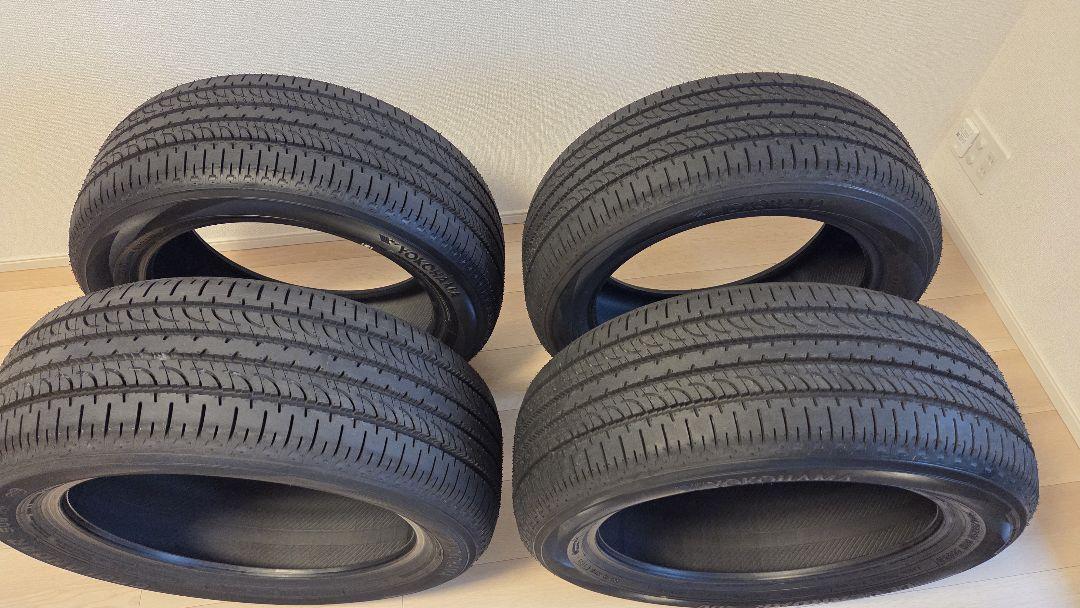 ②新車外し 2025年製 ヨコハマ 225/55R18 10分山 ※2本 デリカ