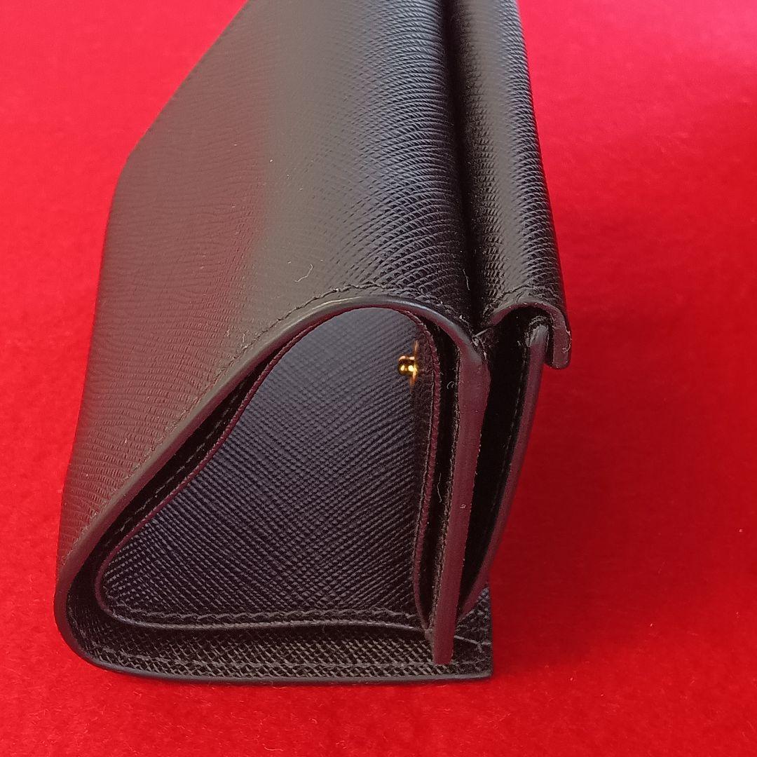 人気SALE低価 AAM21 プラダ 美品 サフィアーノメタル コンパクトウォレット 3つ折り財布 HtQfe-m21134951148 高評価得価