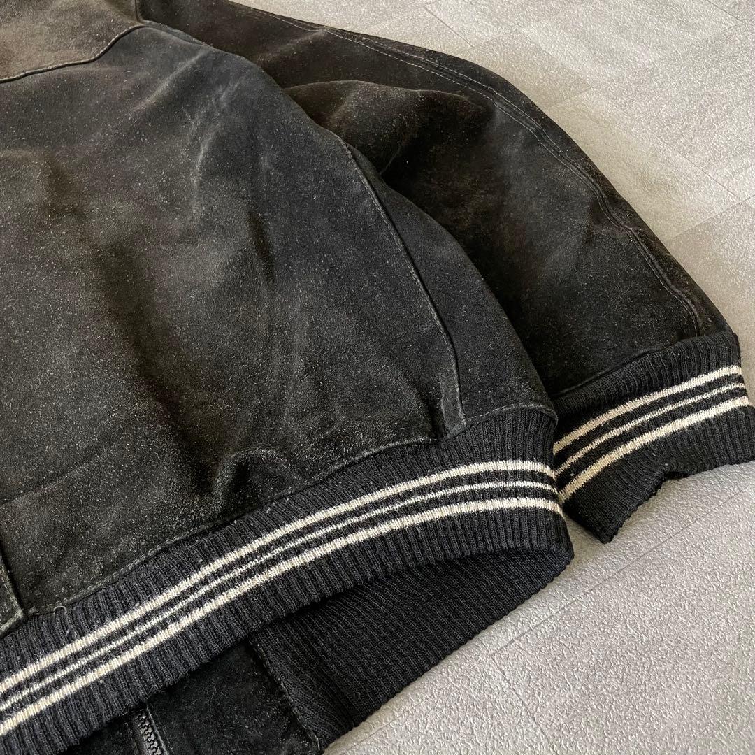 80's suède leather short blouson fade 80's suède leather short blouson fade