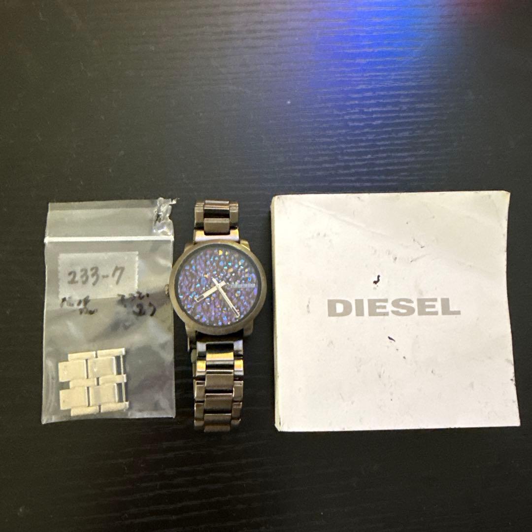 DIESELディーゼル レディース腕時計フレアロック　レインボー