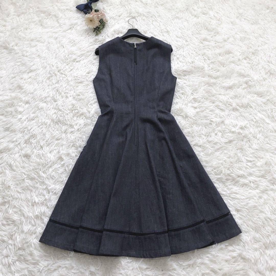 極美品✨フォクシー デニムワンピース 38 M インディゴ 紺