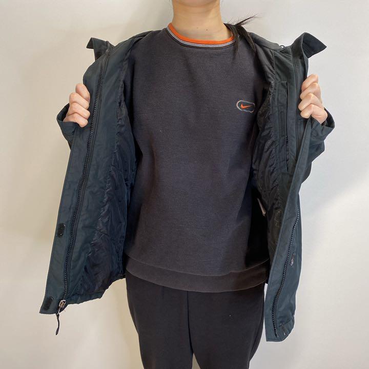豪華 オムニシールド 肩ロゴ刺繍 コロンビア 中綿ジャケト 黒 US規格レディースL - ジャンパー/ブルゾン 豪華 オムニシールド 肩ロゴ刺繍 コロンビア 中綿ジャケト 黒 US規格レディースL - ジャンパー/ブルゾン