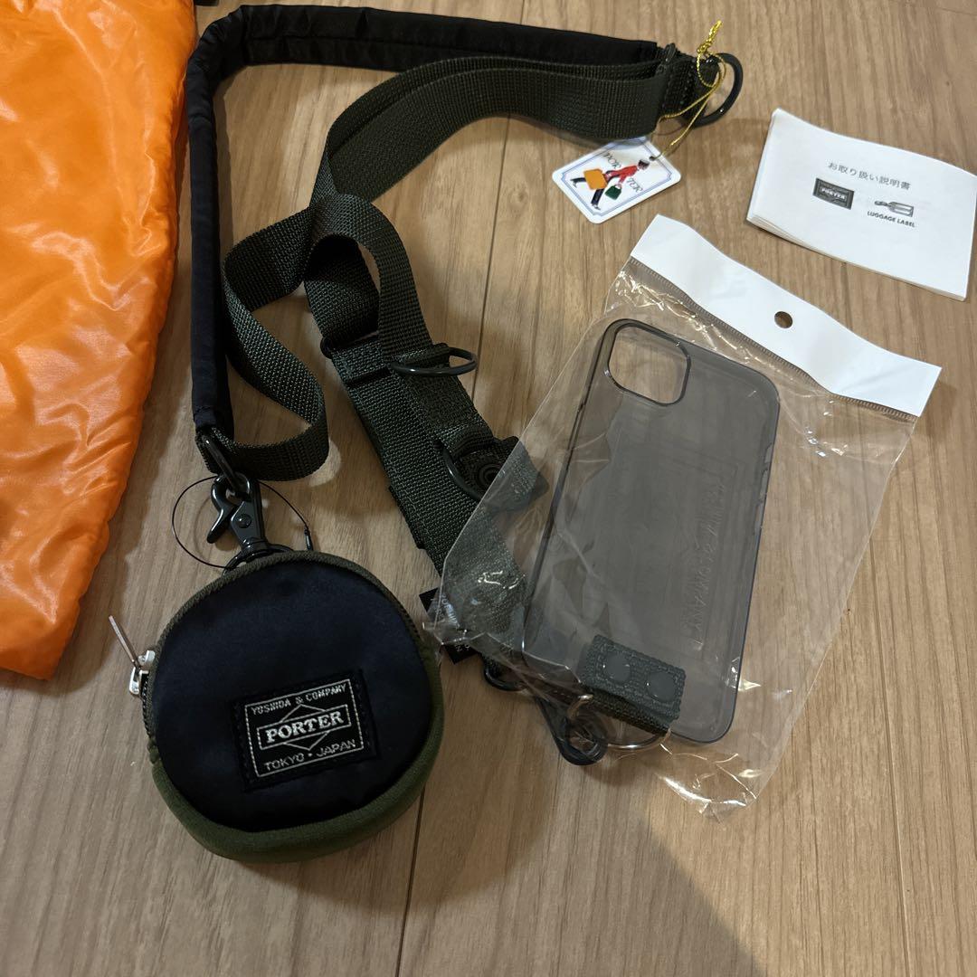 PORTER iPhone 13 オリーブ✕コインケース型ポーチ 画像3