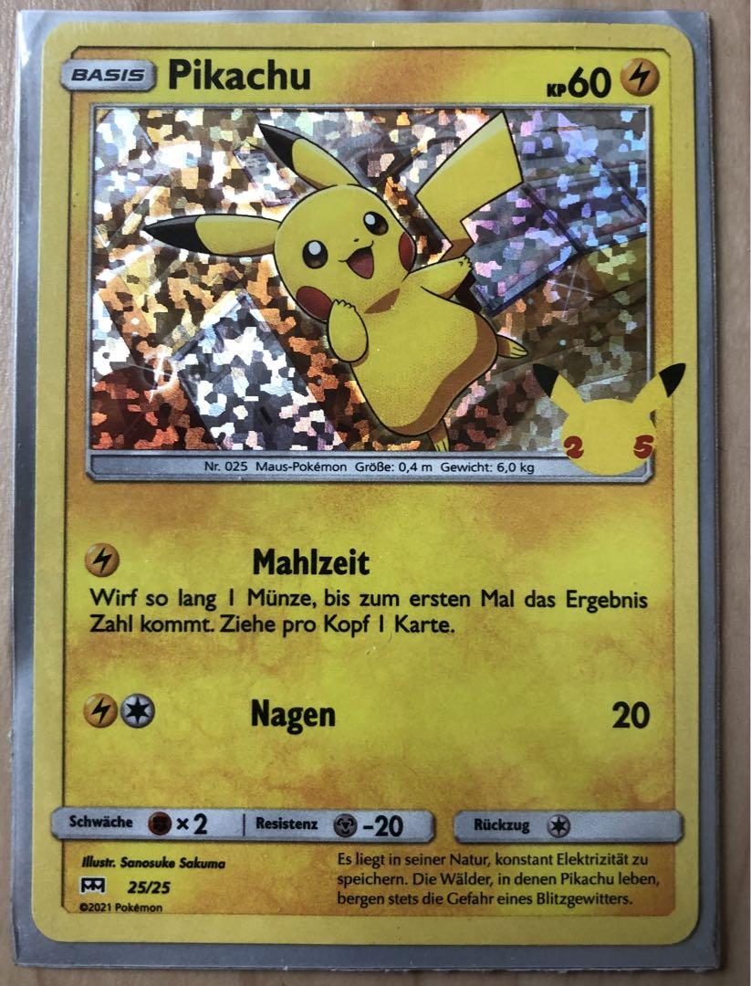 限定セールをすべて ポケモンカード ドイツ語版 ピカチュウ 海外限定プロモ 25th ポケモンカードゲーム