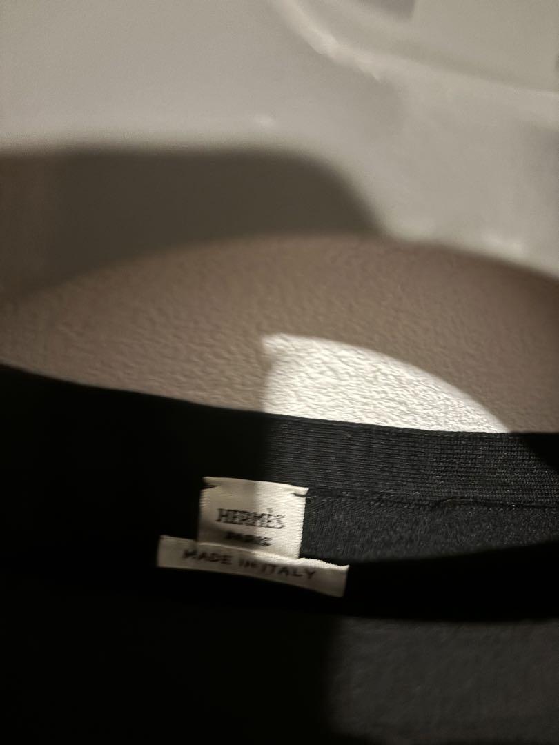 【極上美品】HERMESエルメスシルク×コットン半袖サマーニットブラック 極上美品】HERMESエルメスシルク×コットン半袖サマーニット