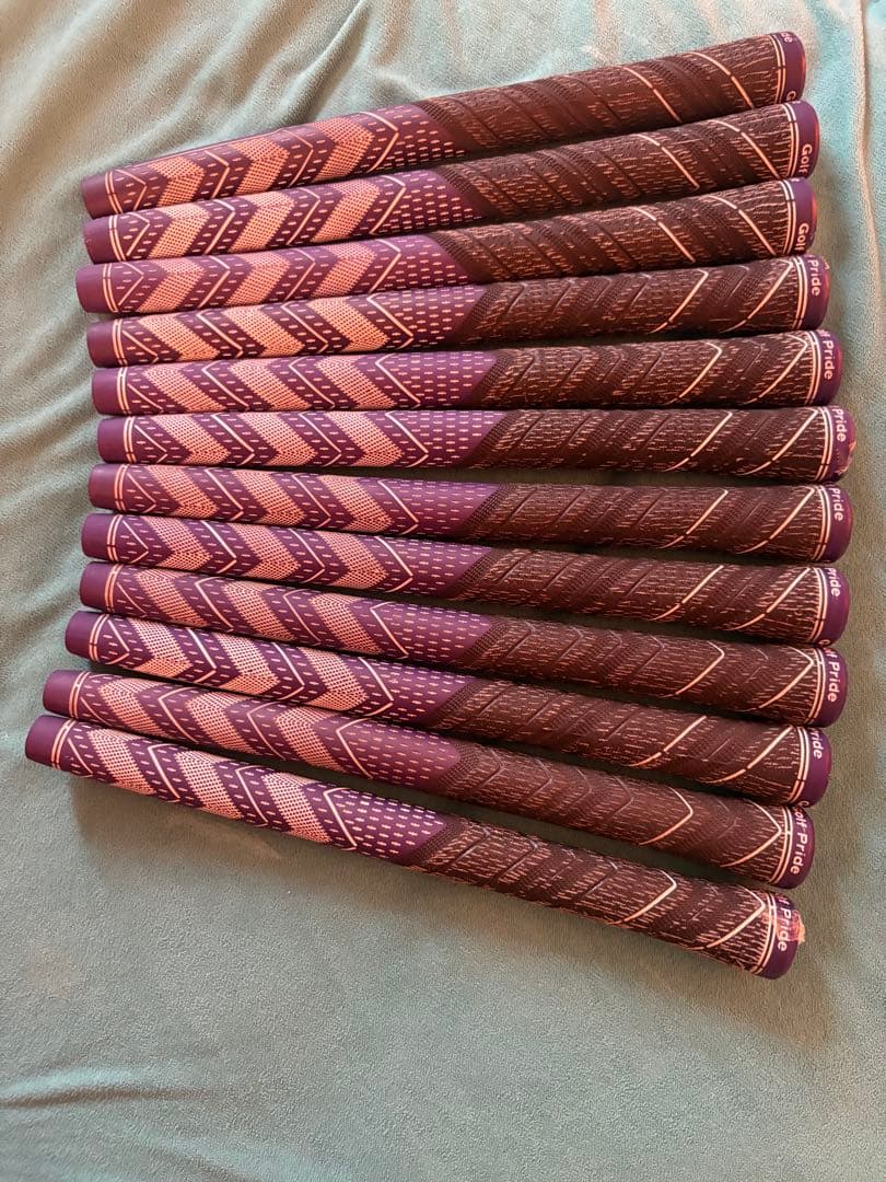 ゴルフ グリップ 紫 12本セット