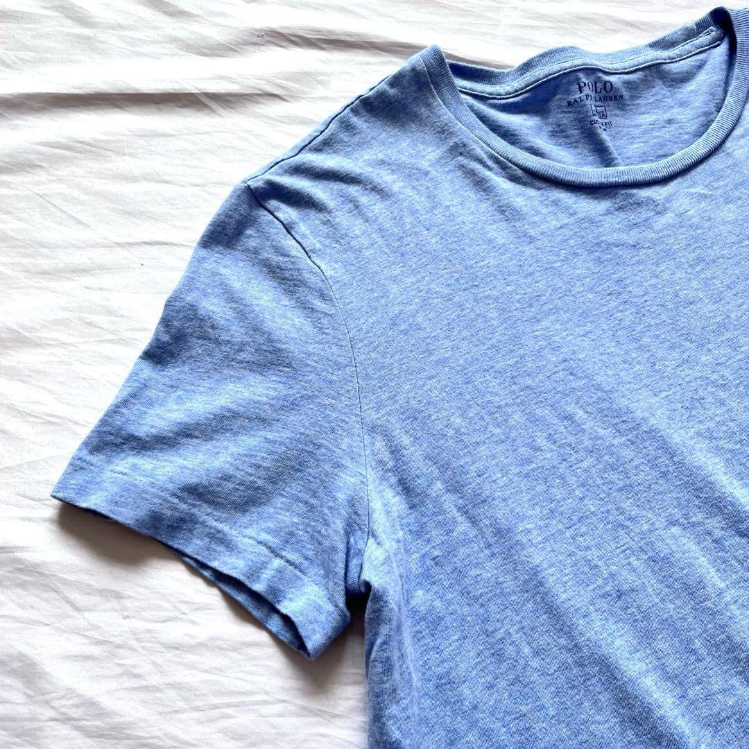 ポロ ラルフローレン クルーネック Tシャツ 水色 半袖 トップス