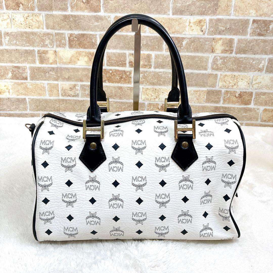 美品】 MCM エムシーエム ヴィセトス柄 ボストンバッグ 大容量 総柄