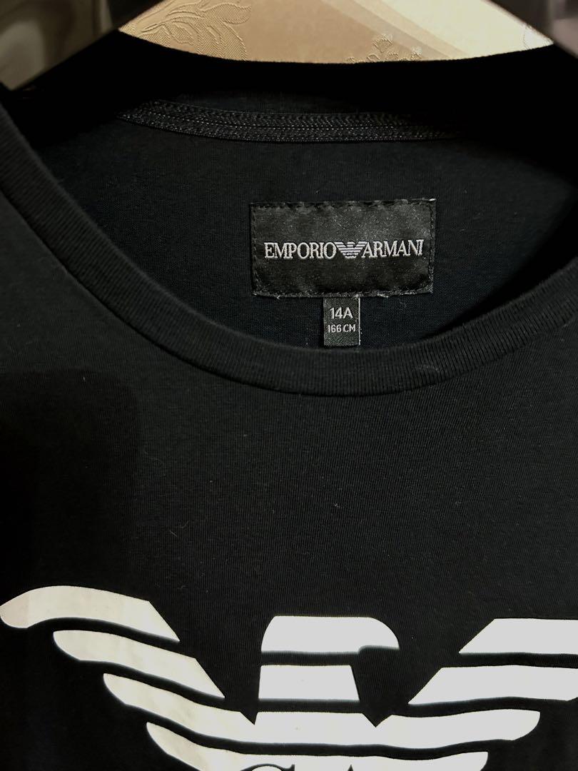 ARMANI JUNIOR アルマーニジュニア 長袖ロゴTシャツ