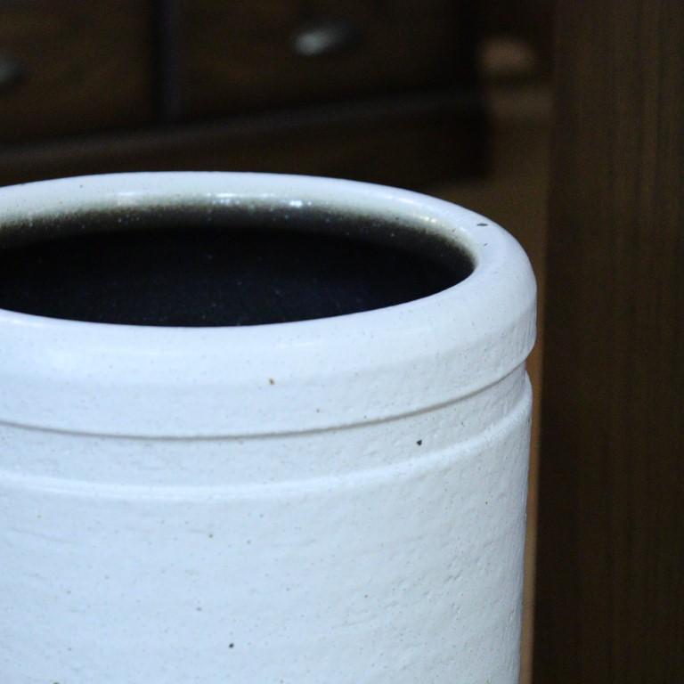 傘立て マットホワイト 信楽焼 陶器 日本製 重い アンブレラスタンド