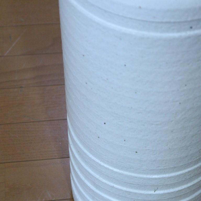 傘立て マットホワイト 信楽焼 陶器 日本製 重い アンブレラスタンド