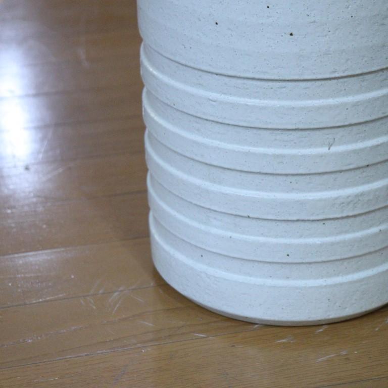 傘立て マットホワイト 信楽焼 陶器 日本製 重い アンブレラスタンド