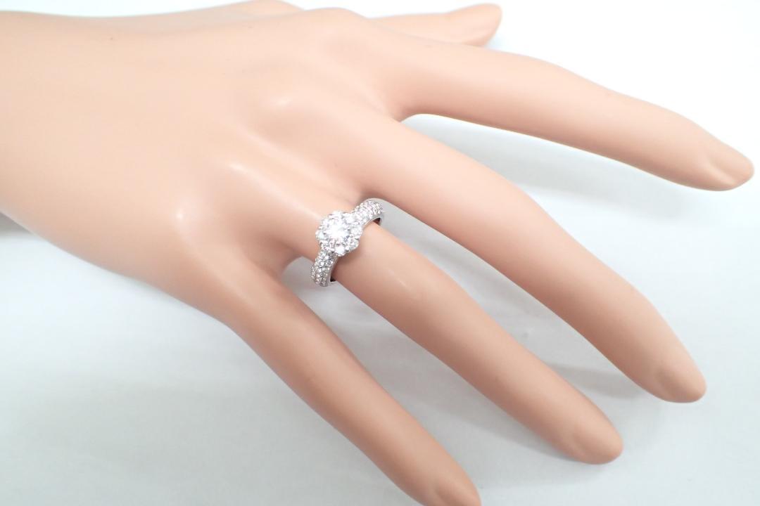 15/美品 ポンテヴェキオ ブーケ Pt900 ダイヤ0.314 リング 指輪