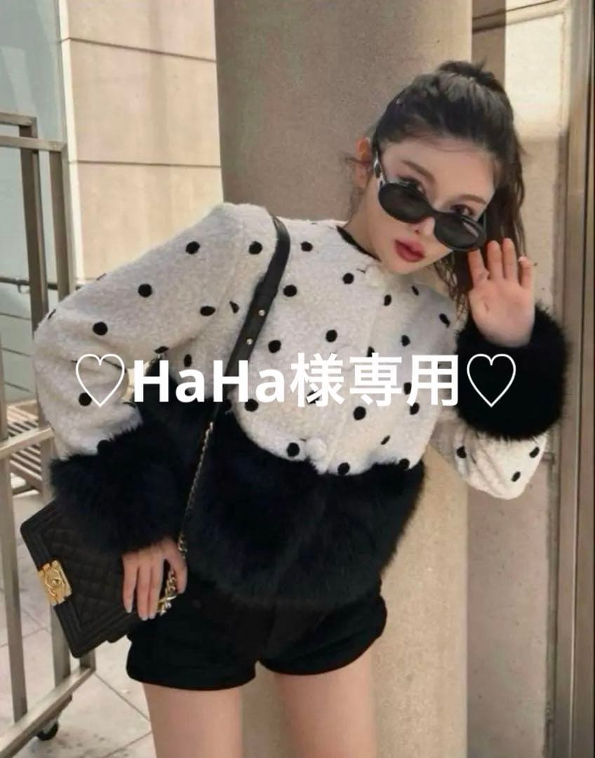 【HaHa】darich♡ドッキングブークレージャケット DOT ドット♡