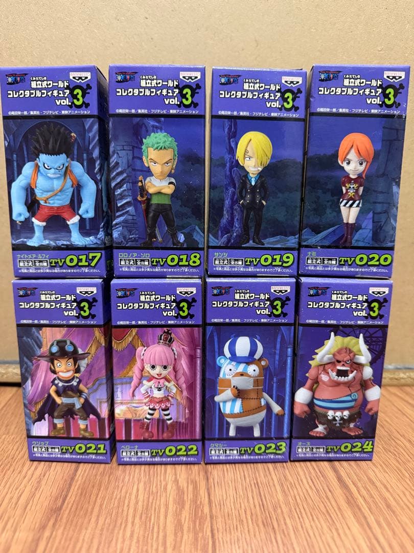 ワンピース ワーコレ vol.3 8種コンプ新品、♥