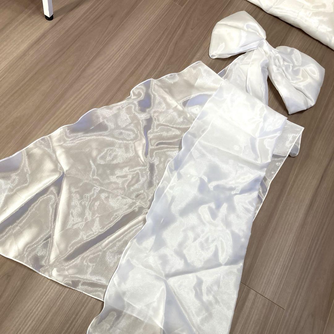 ウエディングドレス Mサイズ ※リボンのみ新品