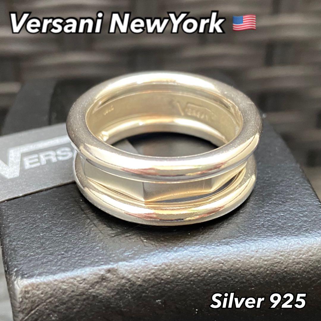VERSANI Newyork【21号】三連リング ポリゴンデザイン 正規品新品