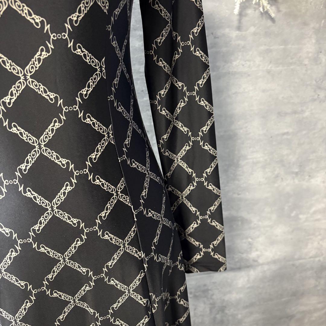 PAMEO POSE Nerd Pattern Long Dress ブラック