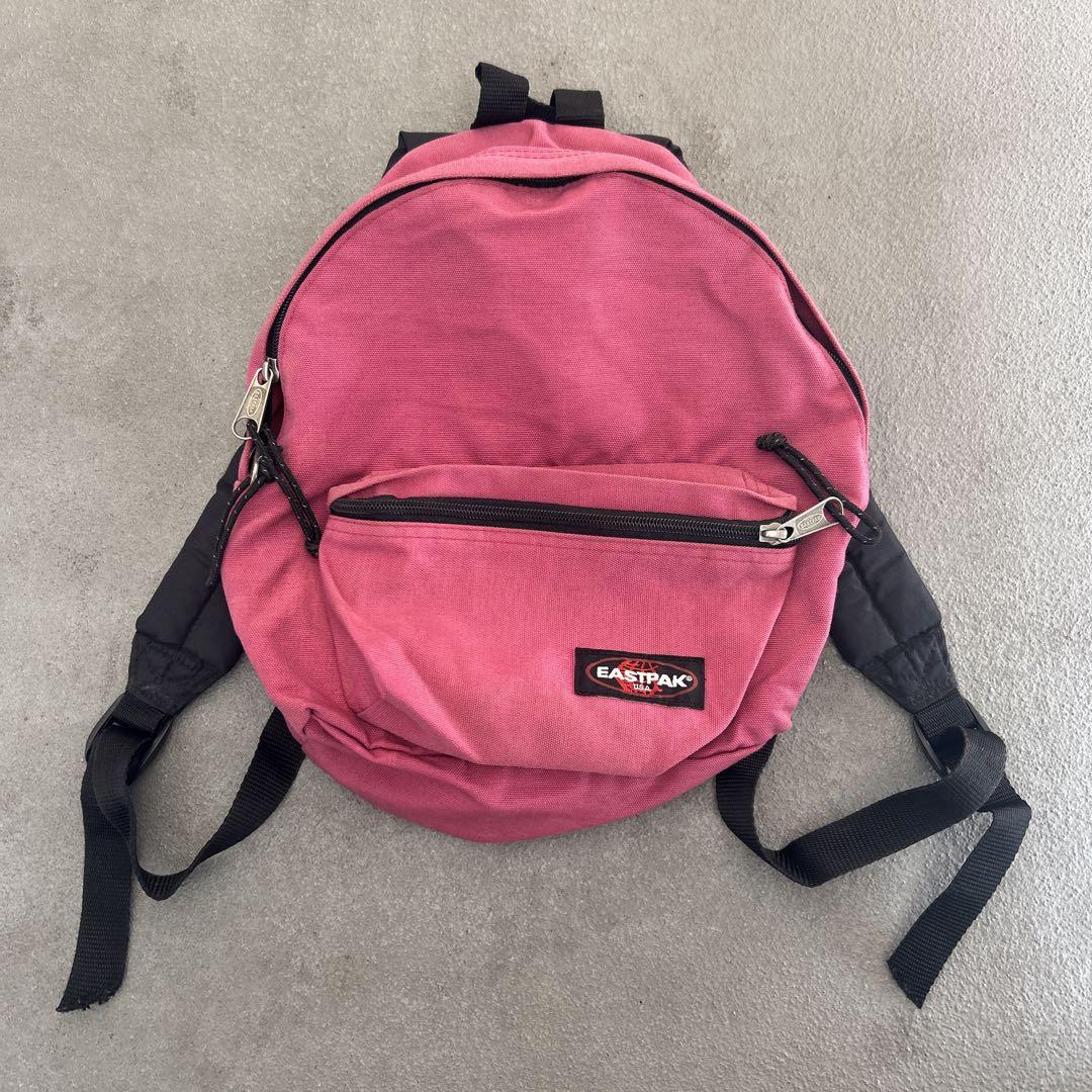 90s eastpak リュックサック usa製 ピンク 発色 y2k 希少レア Eastpak イーストパック ミニリュック バックパック ピンク
