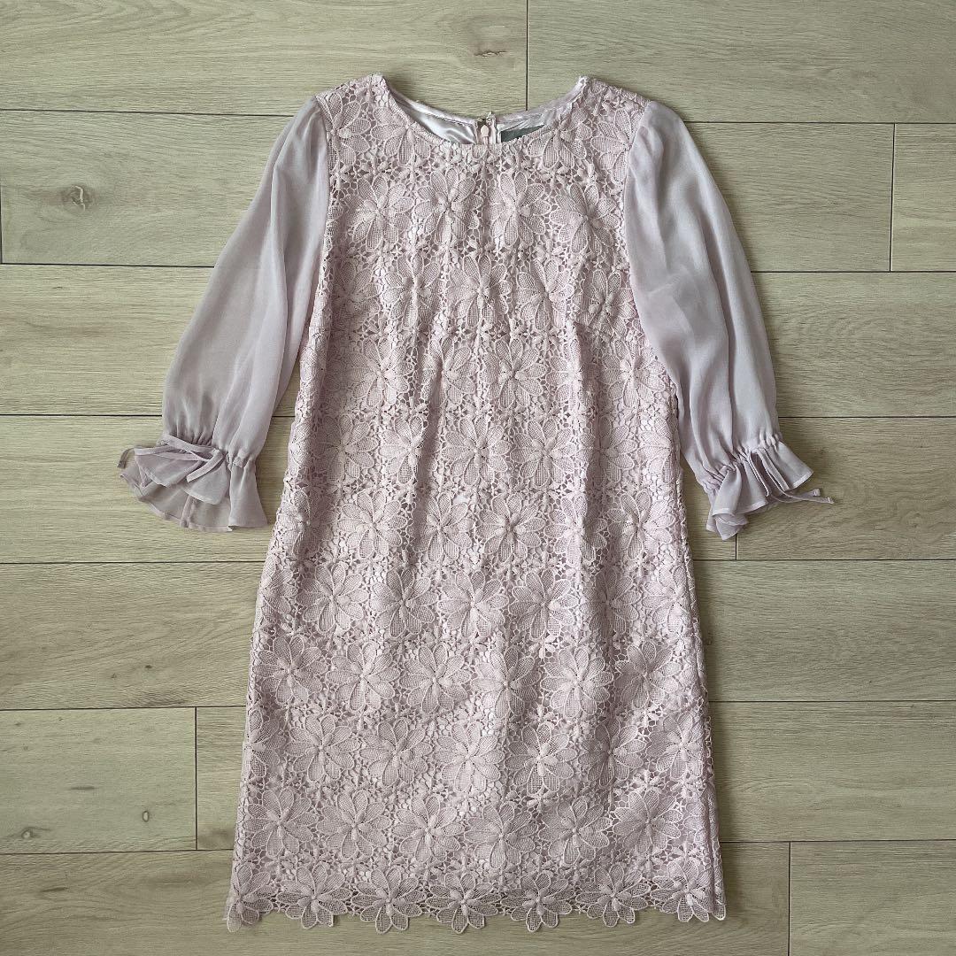 リランドチュールrirandture花柄レースシアースリーブワンピース 高級素材使用ブランド リランドチュールrirandture花柄レースシアースリーブワンピース 高級素材使用ブランド